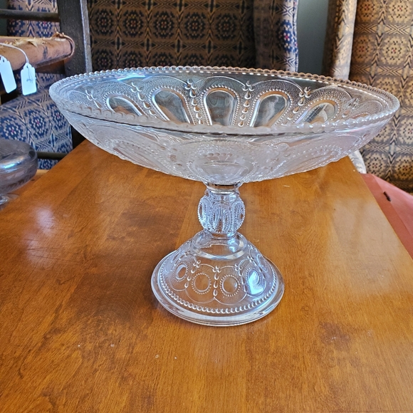 *SOLD* Vintage EAPG Low Standard Compote - U.S Glass - Pattern: Wisconsin - Picture 8 of 9